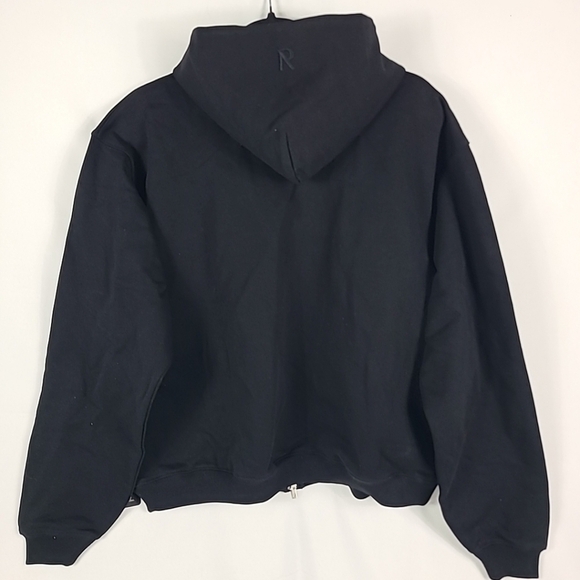 NWT Represent Initial Boxy Zip Through Hoodie Black Heavyweight Sz S MSRP $165 - Picture 4 of 5